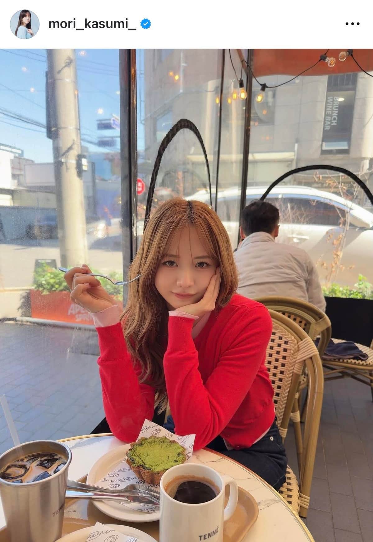 森香澄さんのインスタグラム（＠mori_kasumi_）より