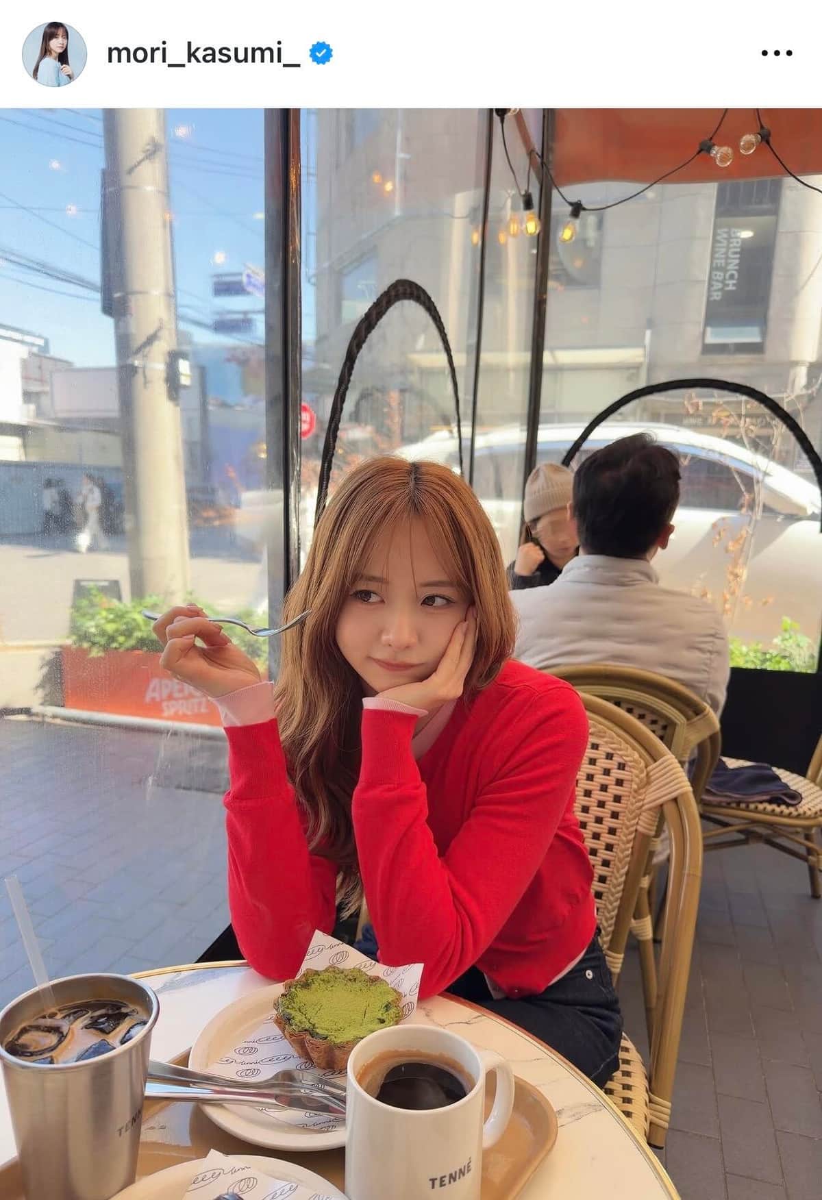 森香澄さんのインスタグラム（＠mori_kasumi_）より