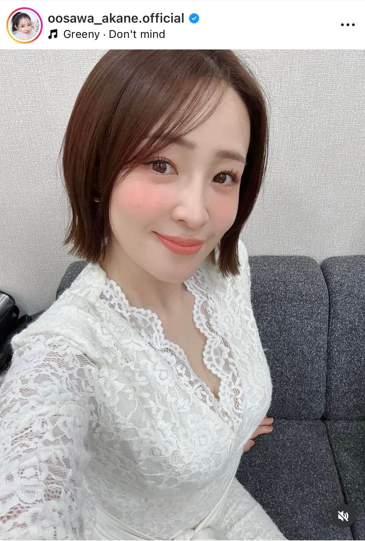 大沢あかねさんのインスタグラム（＠oosawa_akane.official）より