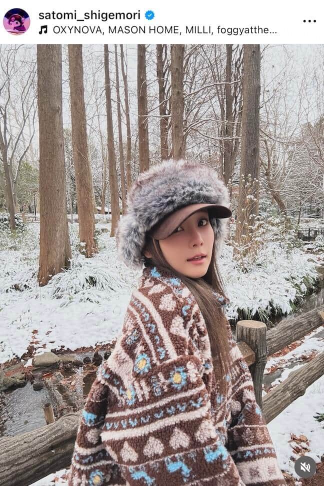 重盛さと美さんのインスタグラム（＠satomi_shigemori）より