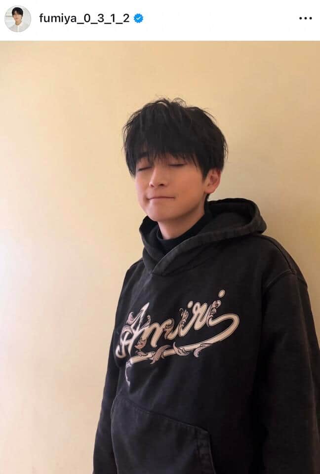 高橋文哉さんのインスタグラム（＠fumiya_0_3_1_2）より