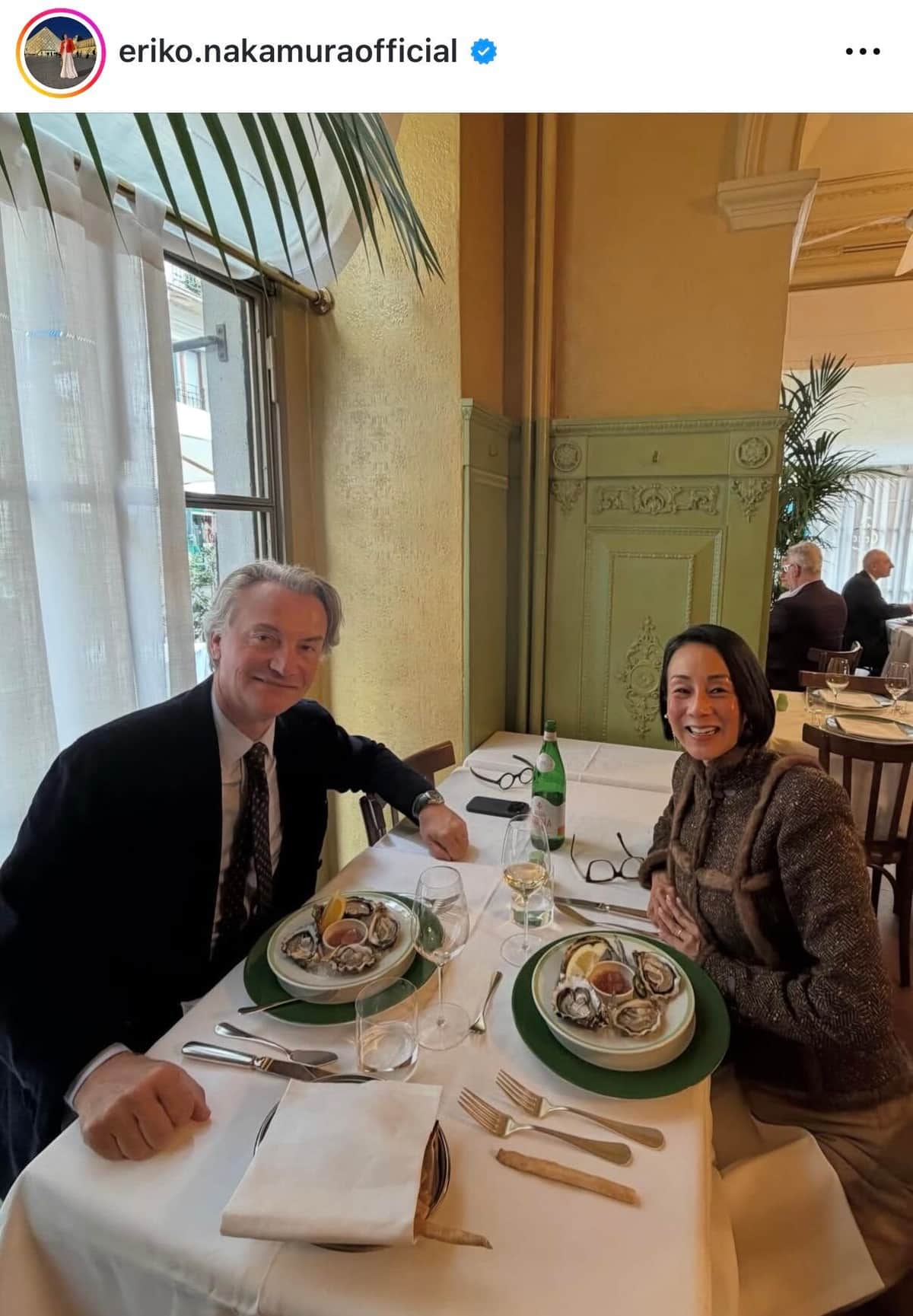 中村江里子さんのインスタグラム（＠eriko.nakamuraofficial）より
