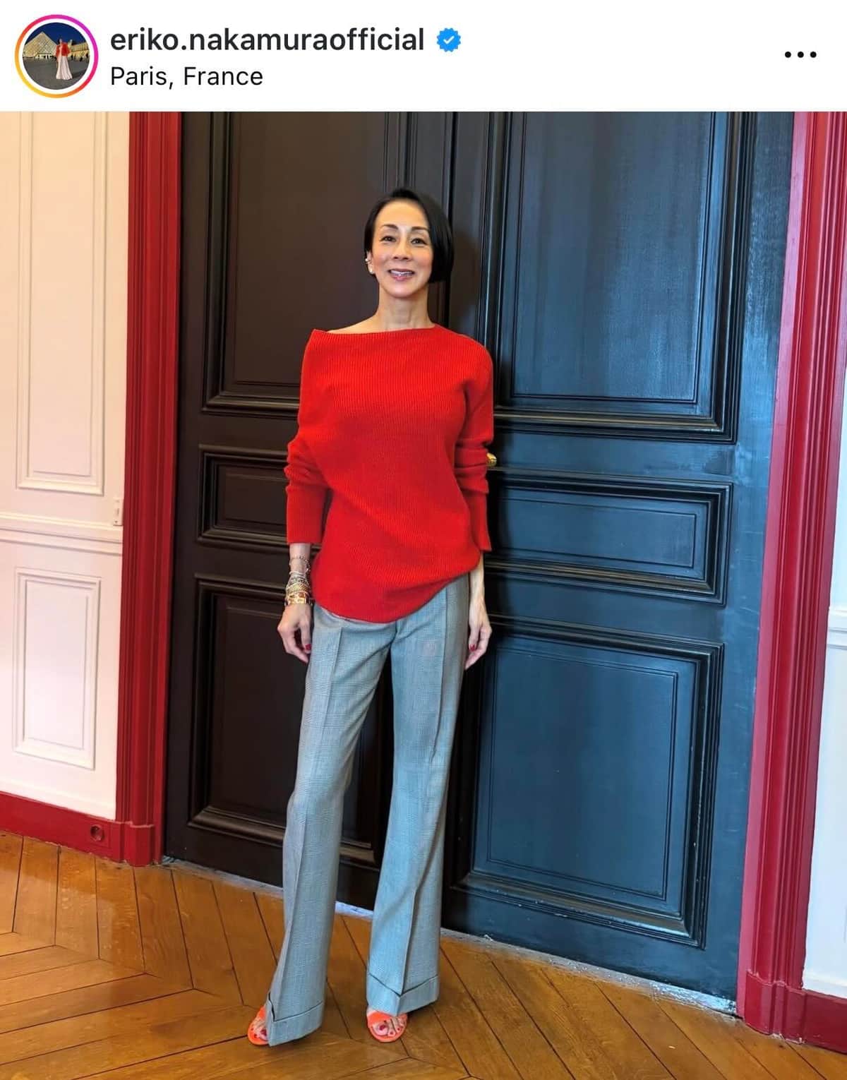 中村江里子さんのインスタグラム（＠eriko.nakamuraofficial）より