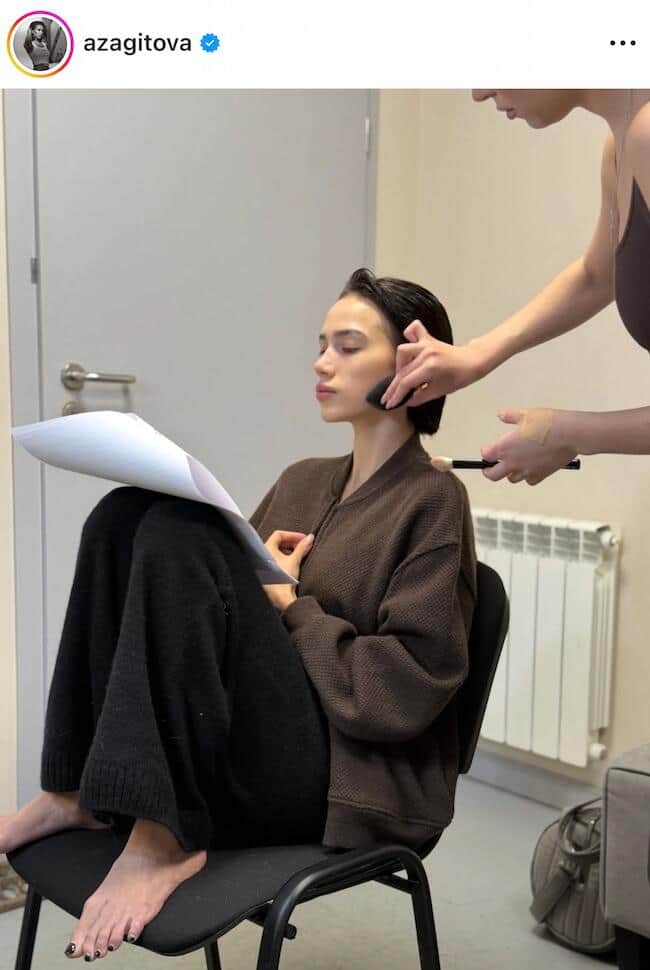 アリーナ・ザギトワ選手のインスタグラム（＠azagitova）より