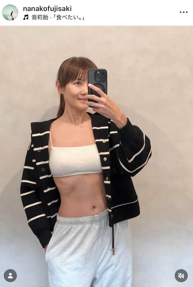 藤崎奈々子さんのインスタグラム（＠nanakofujisaki）より