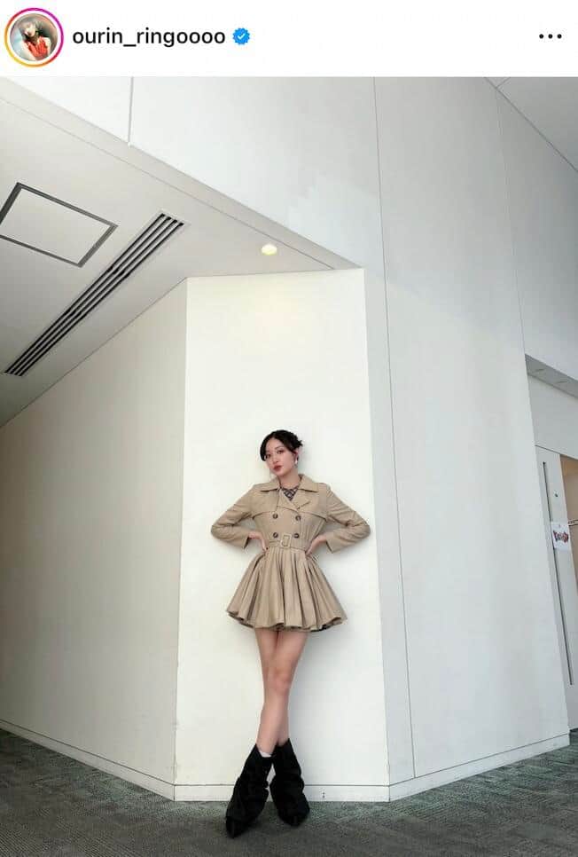 王林さんのインスタグラム（＠ourin_ringoooo）より