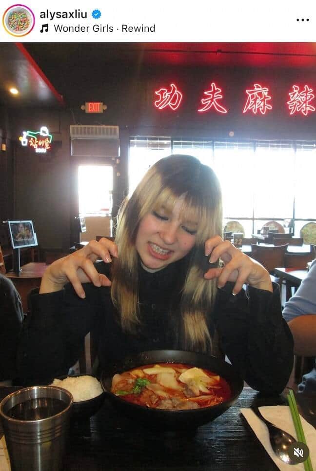 アリサ・リュウ選手のインスタグラム（＠alysaxliu）より