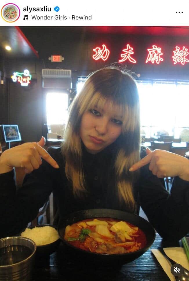 アリサ・リュウ選手のインスタグラム（＠alysaxliu）より