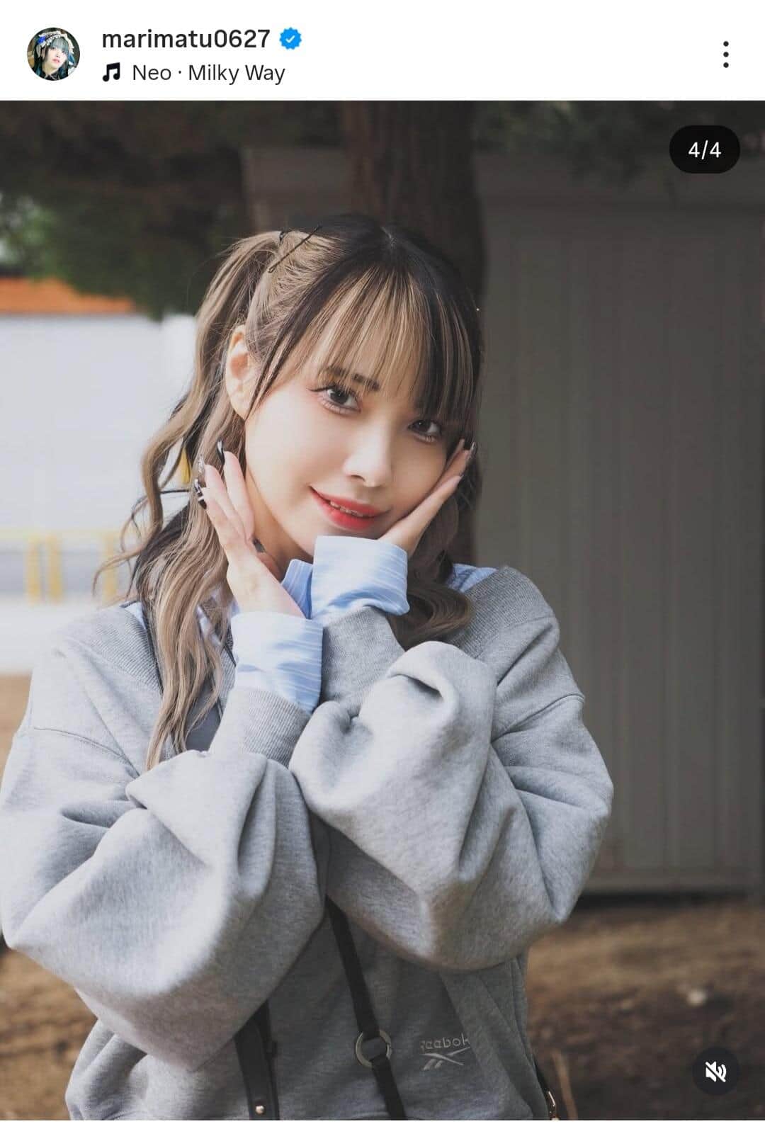 まりえさんのインスタグラム（＠marimatu0627）より