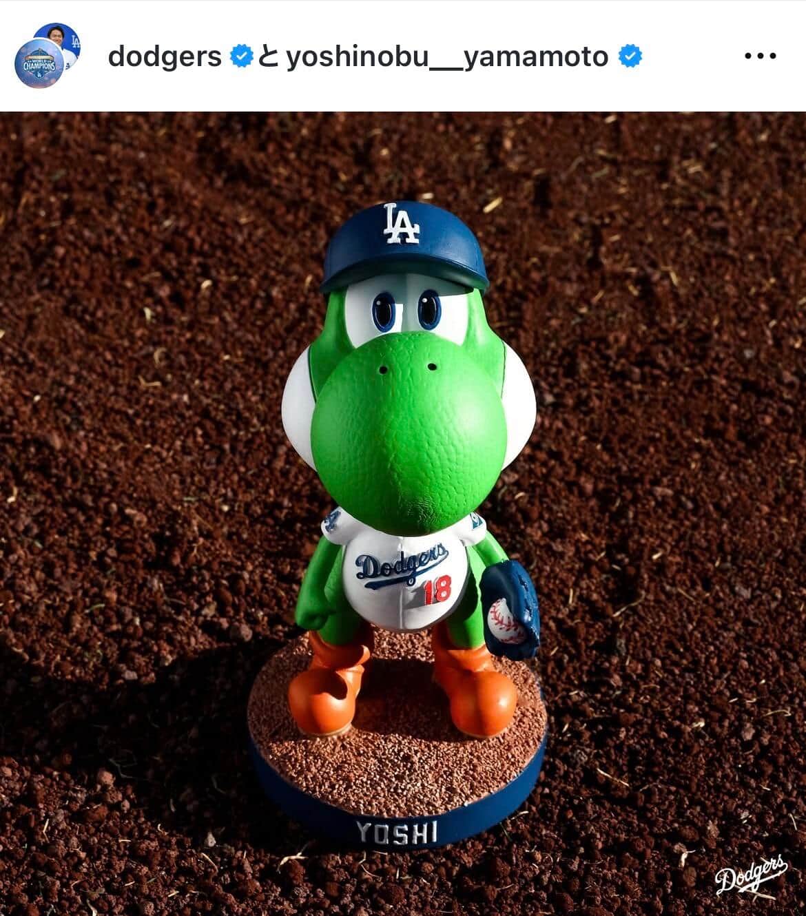 ロサンゼルス・ドジャースのインスタグラム（＠dodgers）より