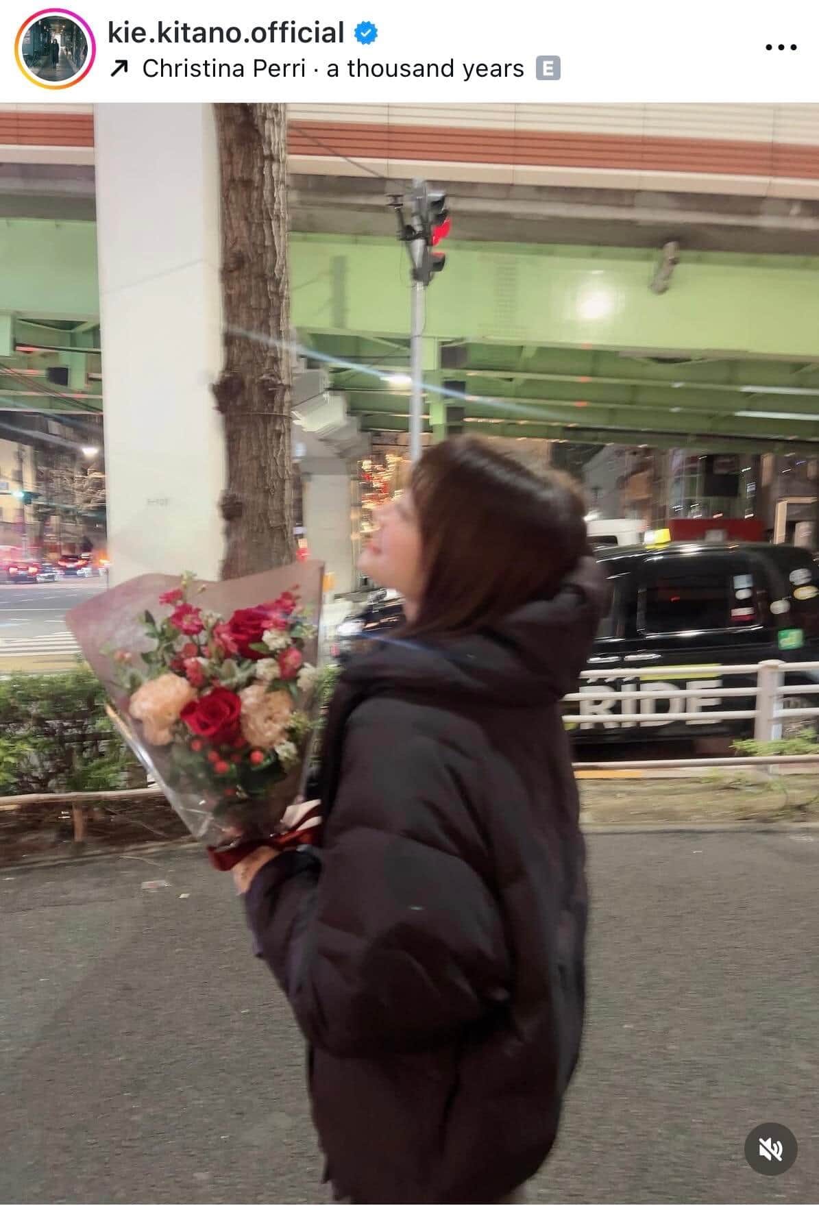北乃きいさんのインスタグラム（＠kie.kitano.official）より
