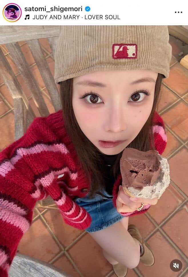 重盛さと美さんのインスタグラム（＠satomi_shigemori）より