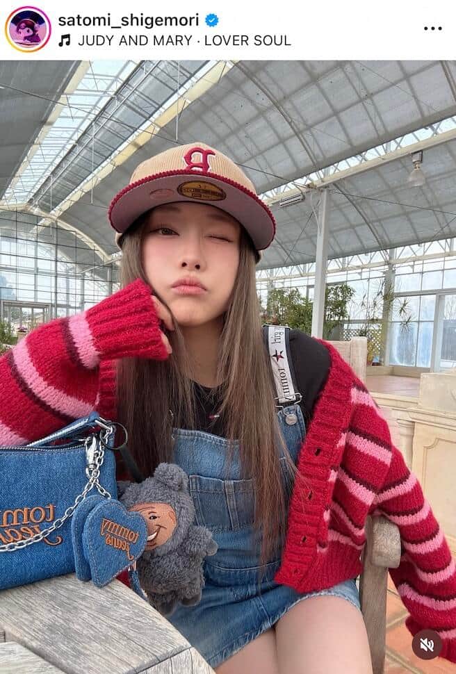 重盛さと美さんのインスタグラム（＠satomi_shigemori）より