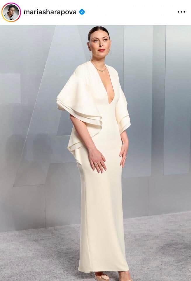 シャラポワさんのインスタグラム（＠mariasharapova）より