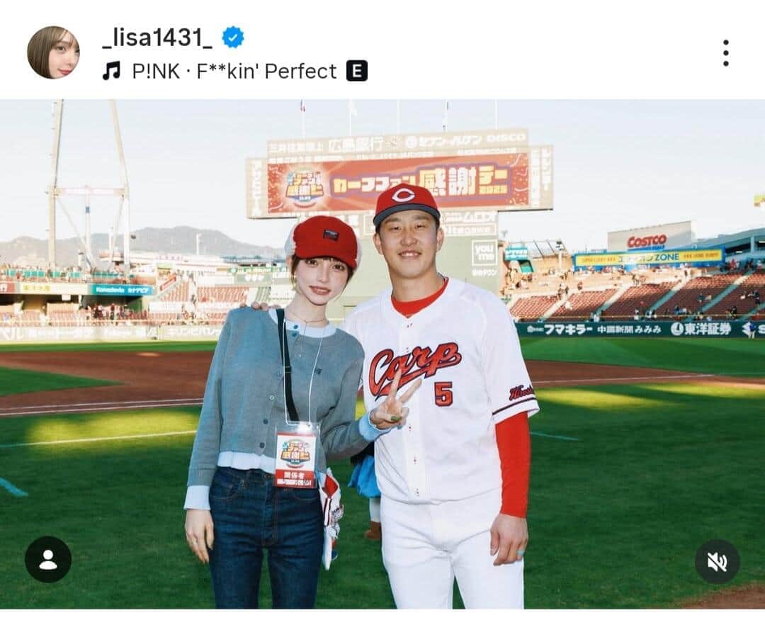 渡辺リサさんのインスタグラム（＠_lisa1431_）より