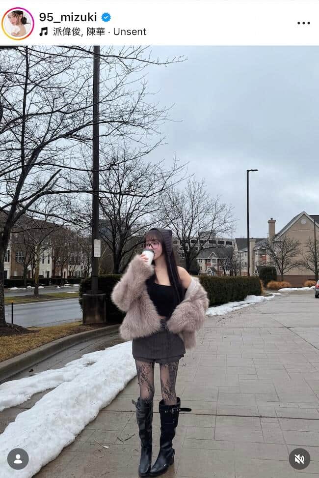 リン・シャンさんのインスタグラム（＠95_mizuki）より