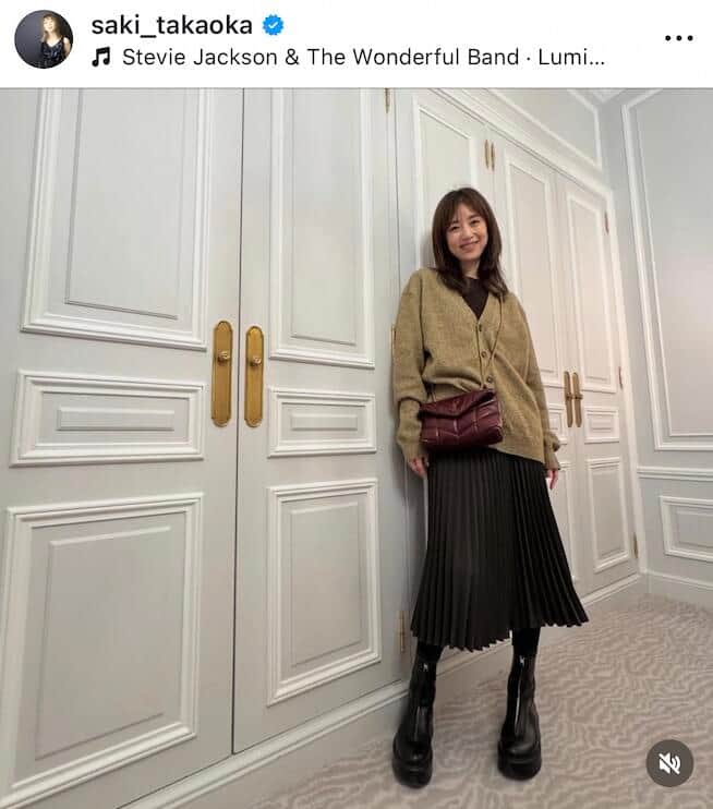 高岡早紀さんのインスタグラム（＠saki_takaoka）より