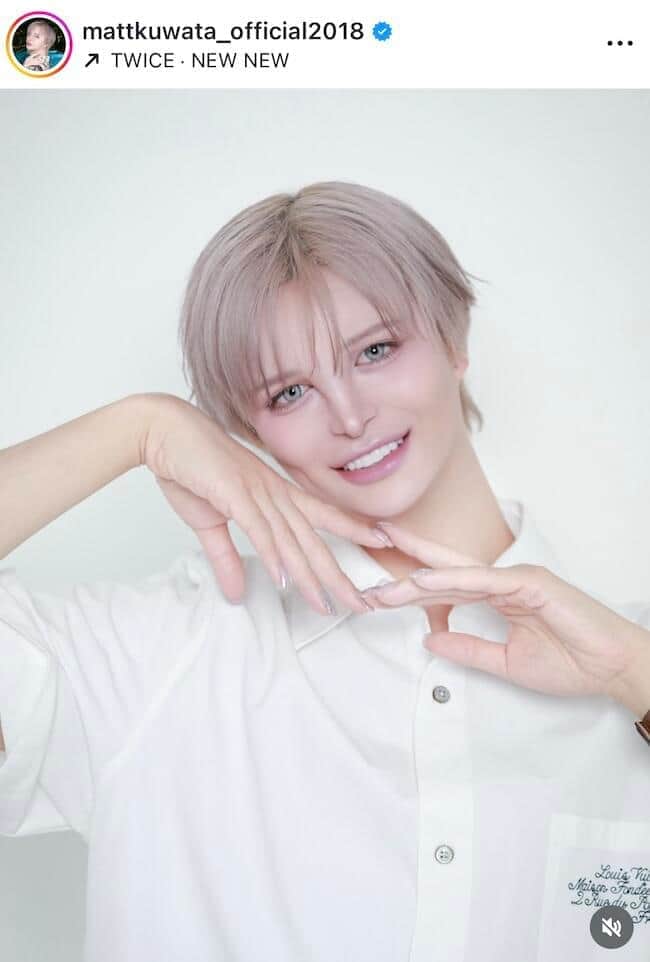 Mattさんのインスタグラム（＠mattkuwata_official2018）より