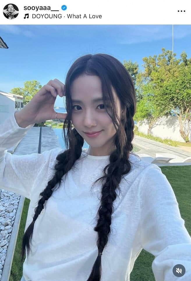 BLACKPINK・ジス、透け感白ドレスで色気ダダ漏れ　引き締まったウエストも圧巻...すらり神スタイルの美貌