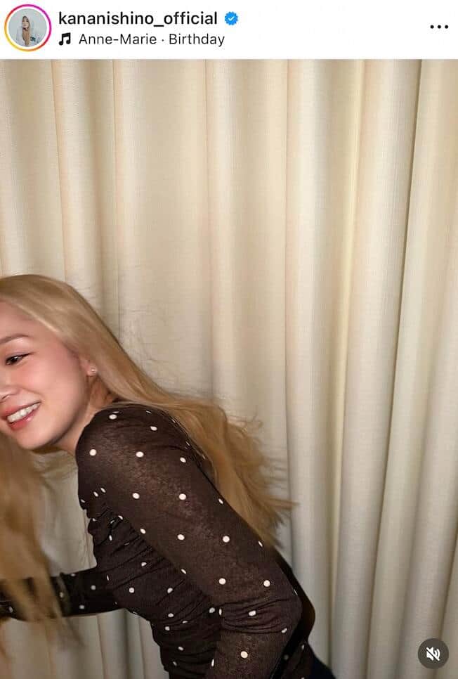 西野カナさんのインスタグラム（＠kananishino_official）より