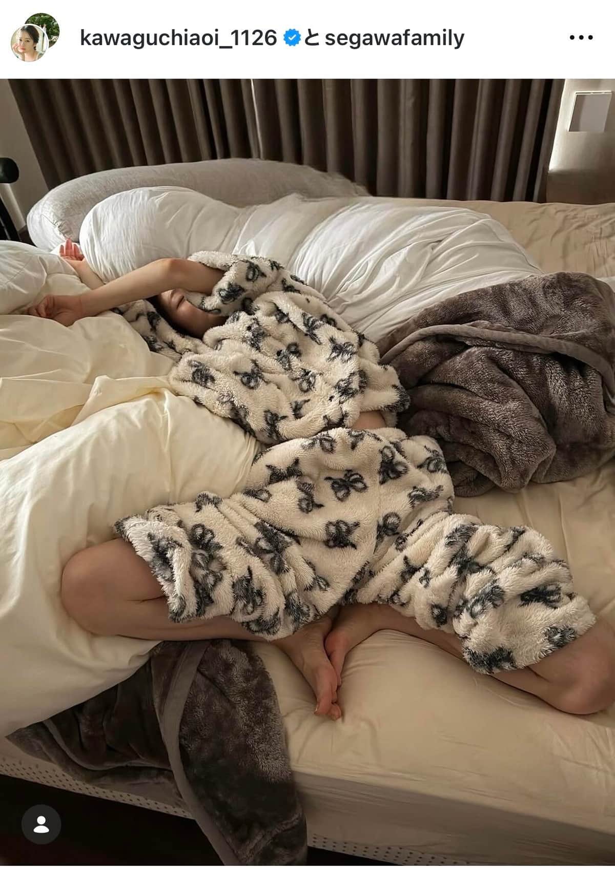 川口葵さんのインスタグラム（＠kawaguchiaoi_1126）より
