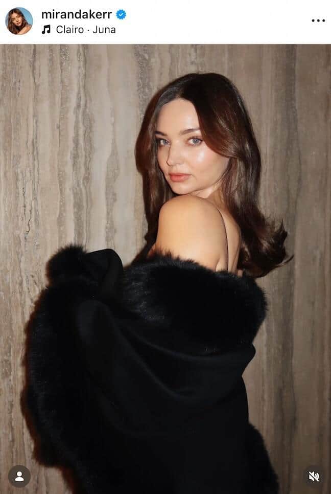ミランダ・カーさんのインスタグラム（＠mirandakerr）より