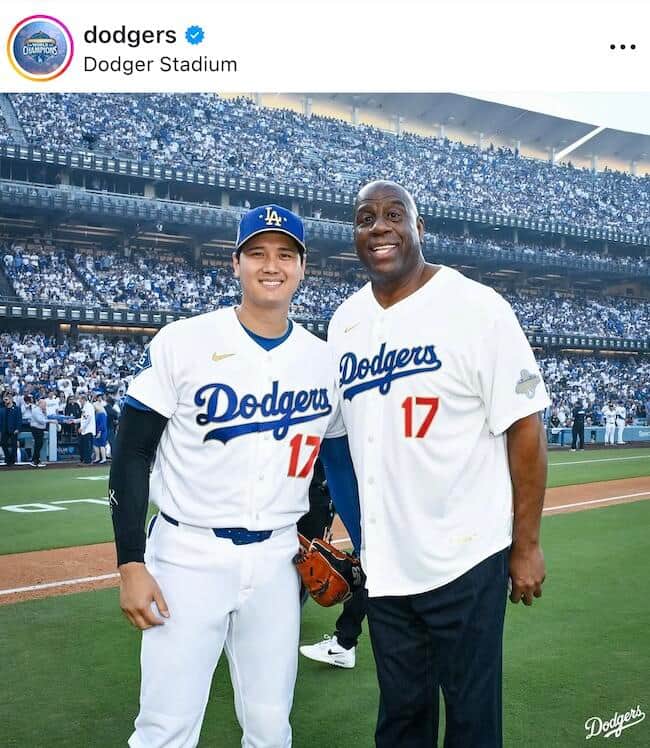 ドジャース公式のインスタグラム（＠dodgers）より