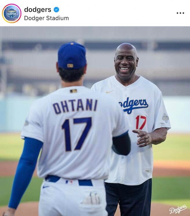ドジャース公式のインスタグラム（＠dodgers）より
