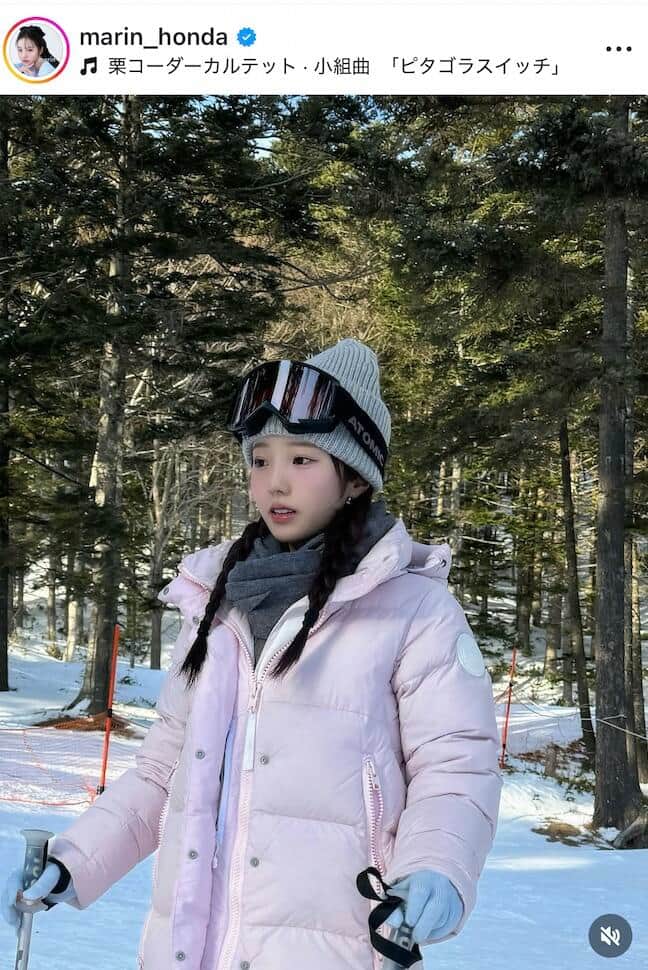 本田真凜さんのインスタグラム（＠marin_honda）より