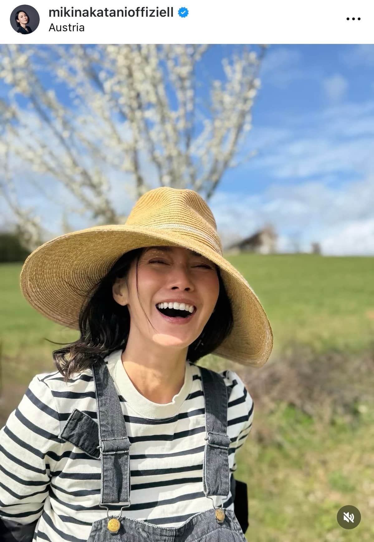 中谷美紀さんのインスタグラム（＠mikinakatanioffiziell）より