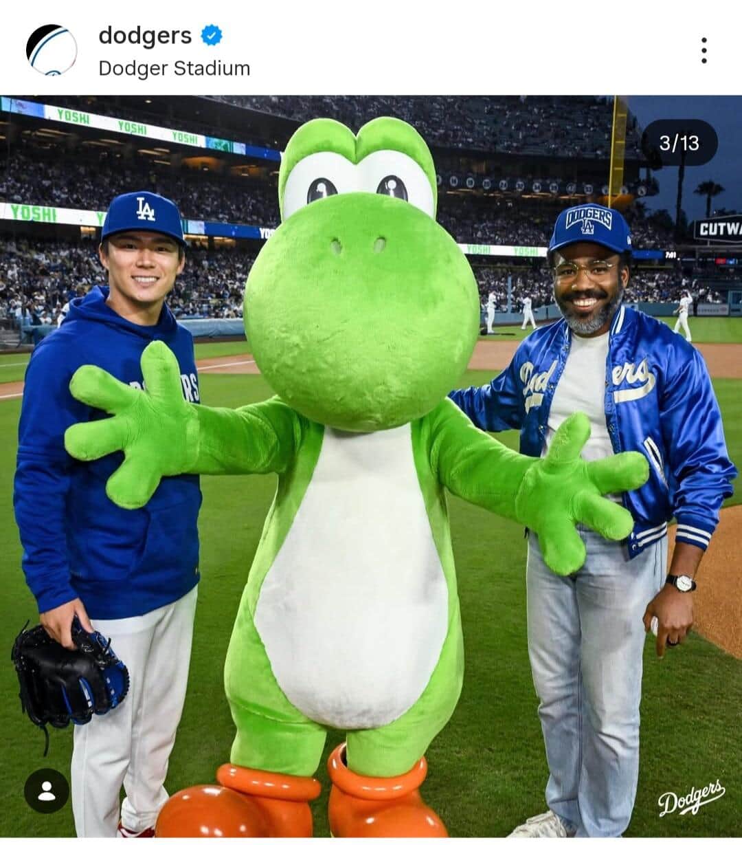 ロサンゼルス・ドジャース公式インスタグラム（＠dodgers）より