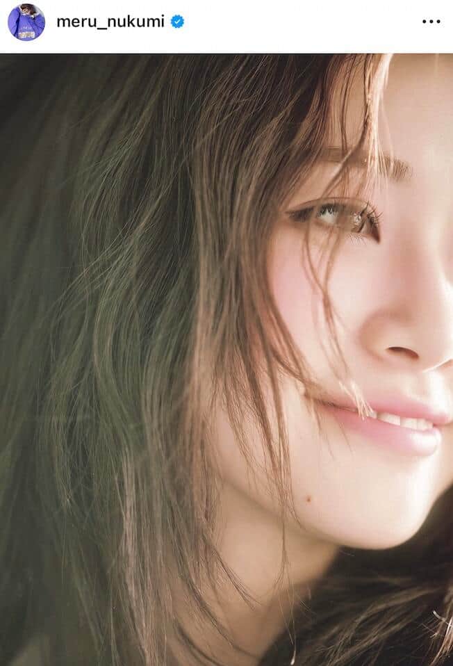 生見愛瑠さんのインスタグラム（＠meru_nukumi）より