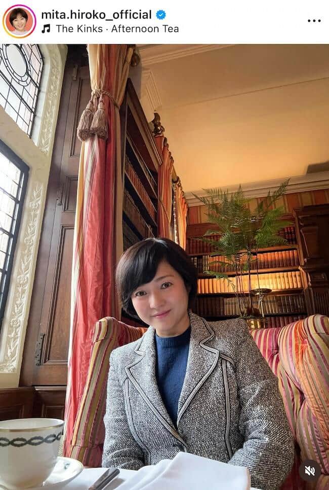 三田寛子さんのインスタグラム（＠mita.hiroko_official）より