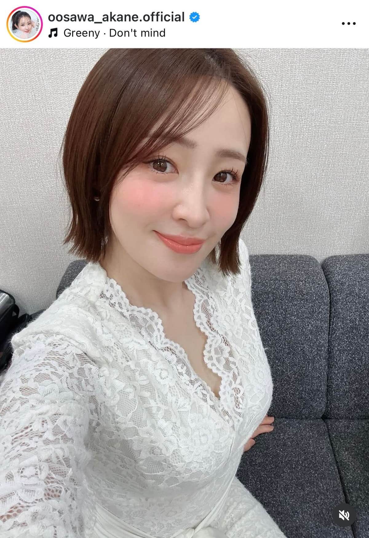 大沢あかねさんのインスタグラム（＠oosawa_akane.official）より