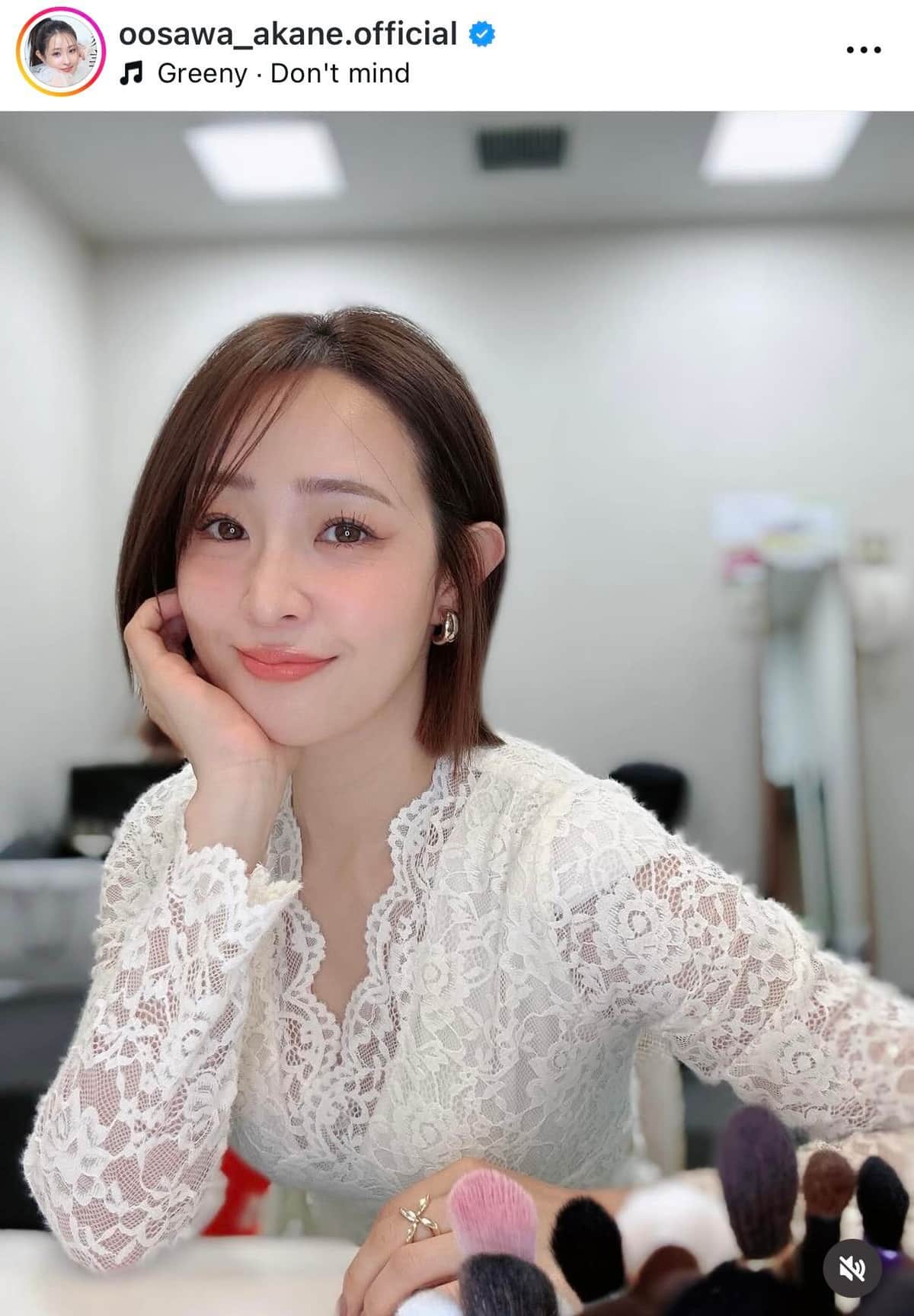 大沢あかねさんのインスタグラム（＠oosawa_akane.official）より