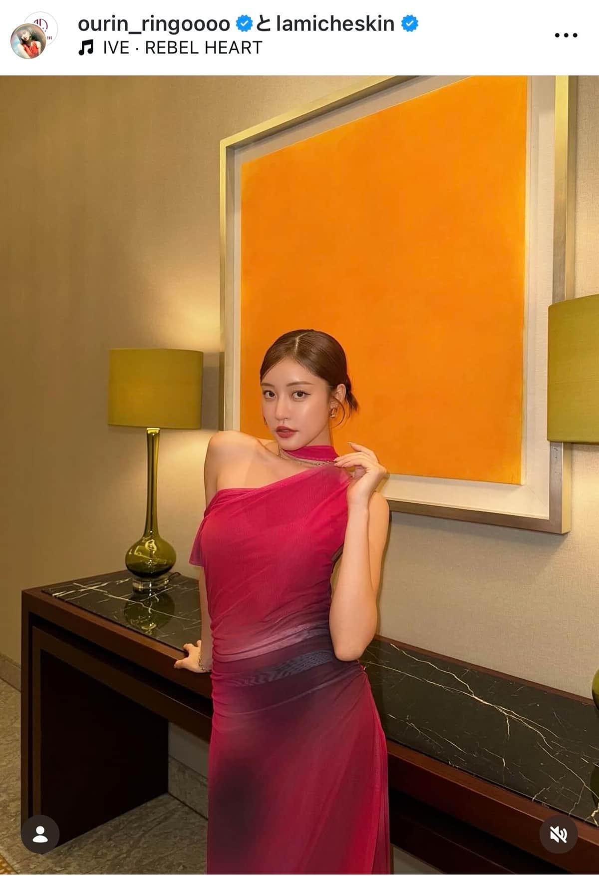 王林さんのインスタグラム（＠ourin_ringoooo）より
