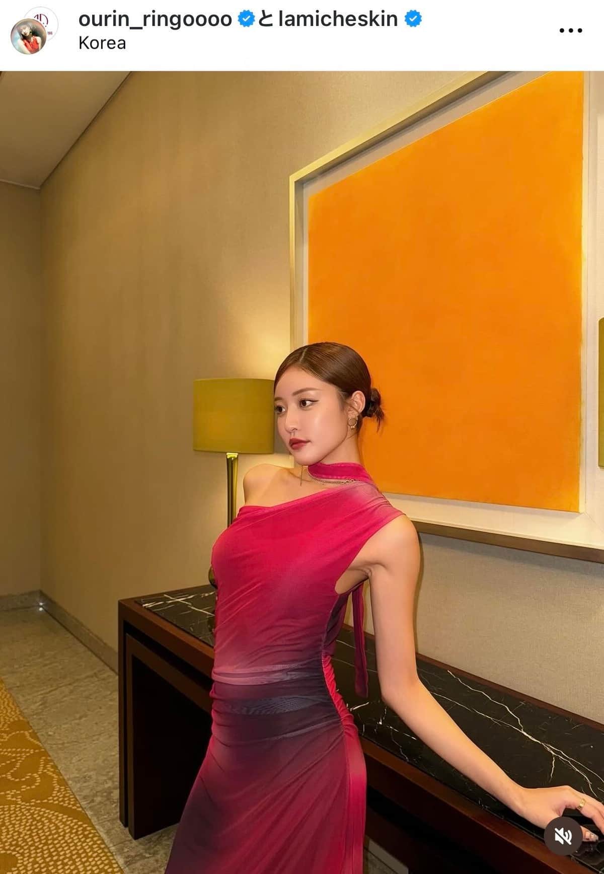 王林さんのインスタグラム（＠ourin_ringoooo）より
