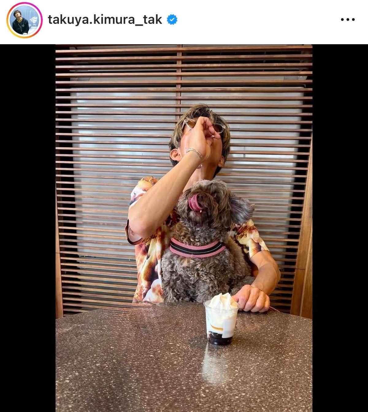 木村拓哉さんのインスタグラム（＠takuya.kimura_tak）より
