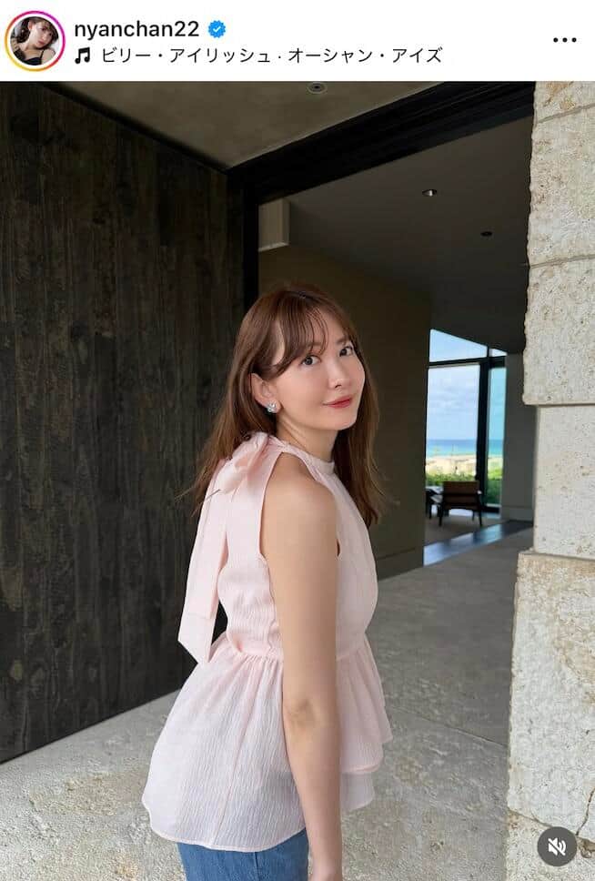 小嶋陽菜さんのインスタグラム（＠nyanchan22）より