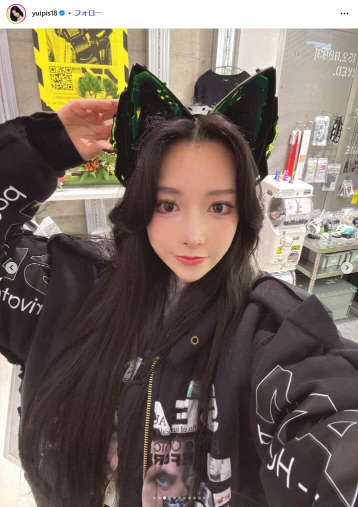 ゆいぴすさんのインスタグラム（＠yuipis18）より