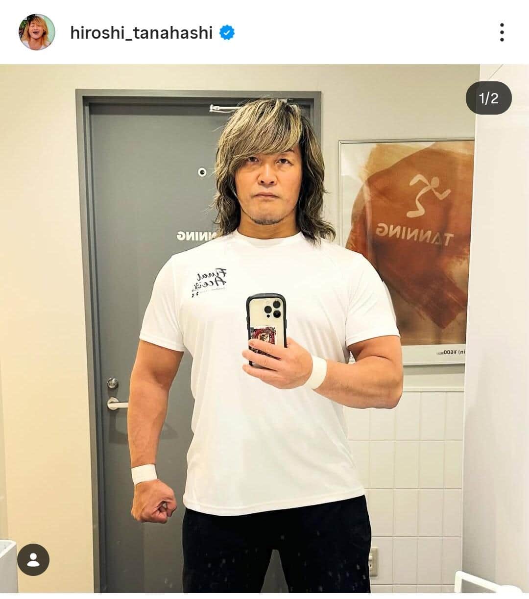 棚橋弘至さんのインスタグラム（＠hiroshi_tanahashi）より