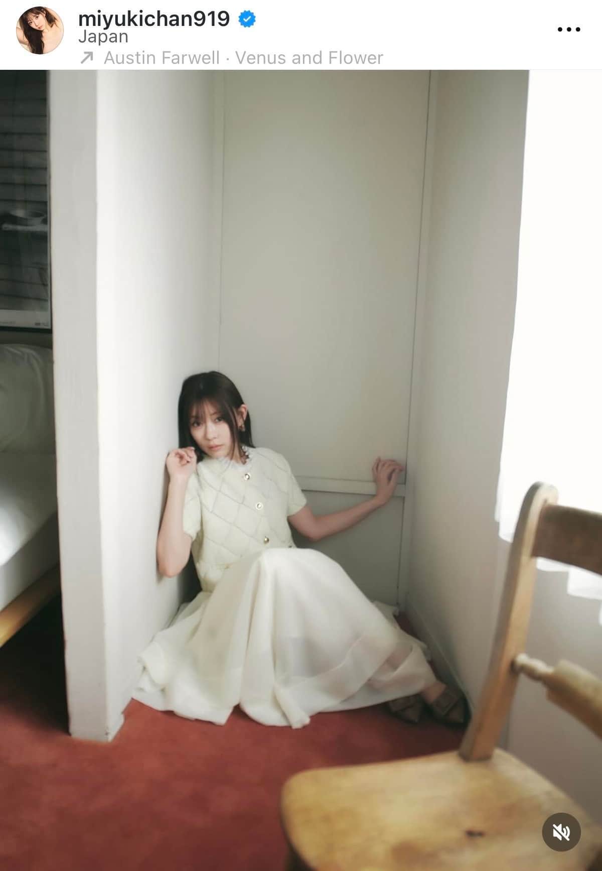 渡辺美優紀さんのインスタグラム（＠miyukichan919）より