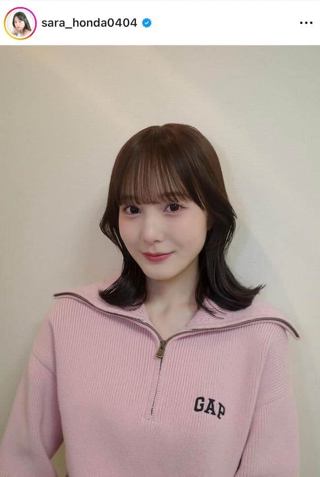 本田紗来さんのインスタグラム（＠sara_honda0404）より