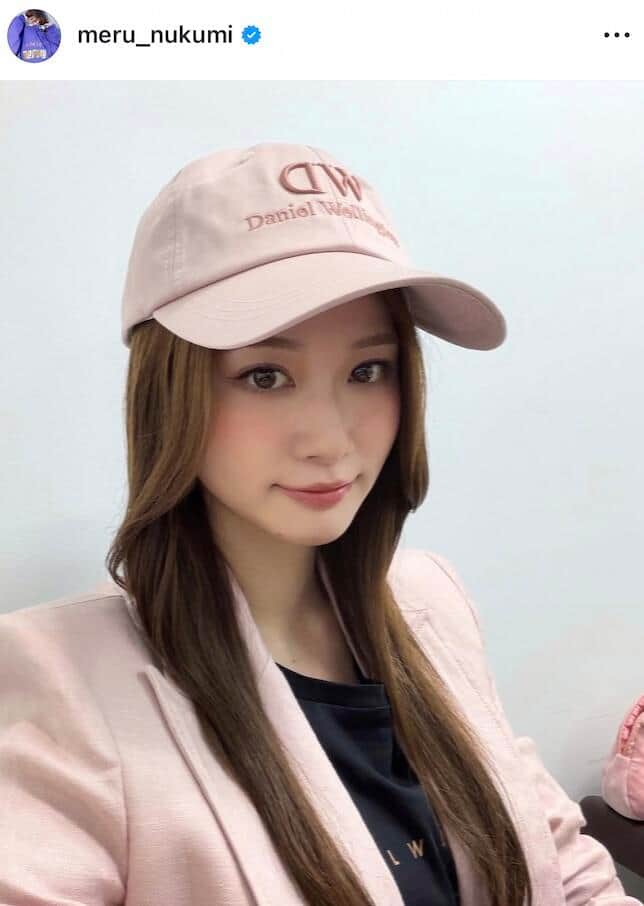 生見愛瑠さんのインスタグラム（＠meru_nukumi）より