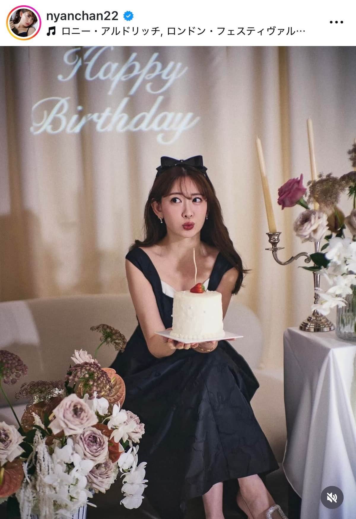 小嶋陽菜さんのインスタグラム（＠nyanchan22）より
