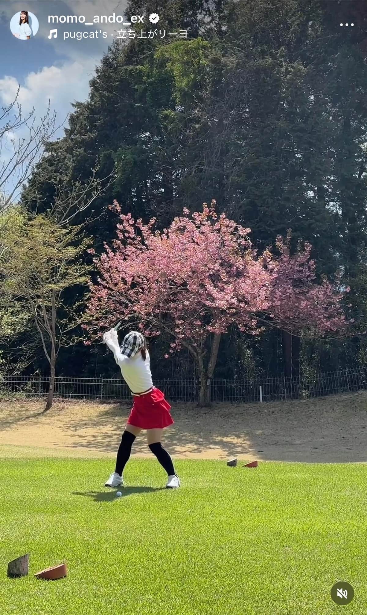 安藤萌々さんのインスタグラム（＠momo_ando_ex）より
