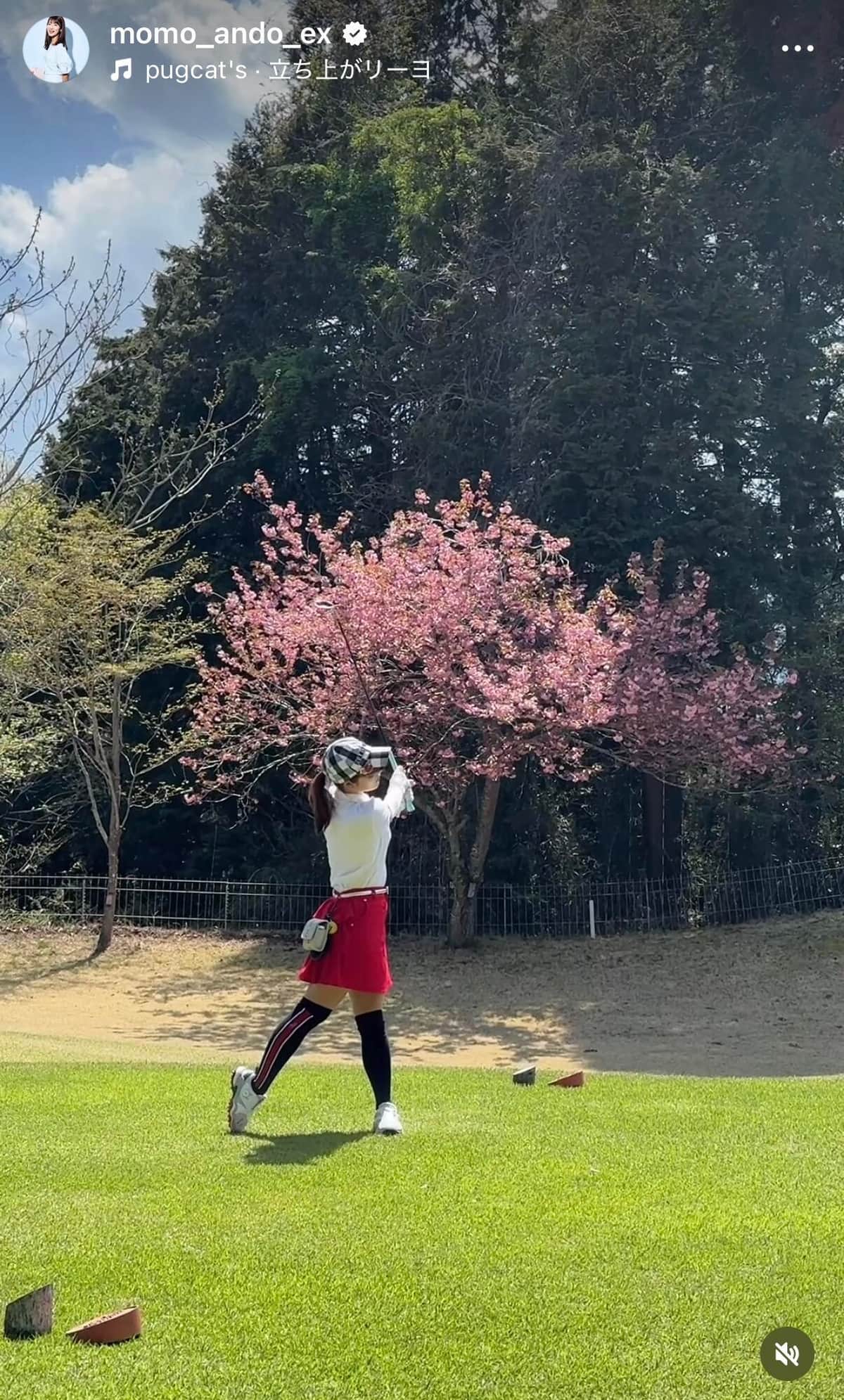 安藤萌々さんのインスタグラム（＠momo_ando_ex）より
