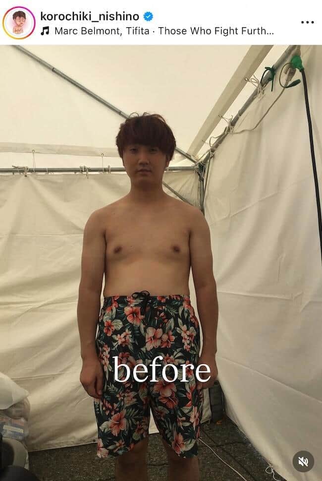 西野創人さんのインスタグラム（＠korochiki_nishino）より