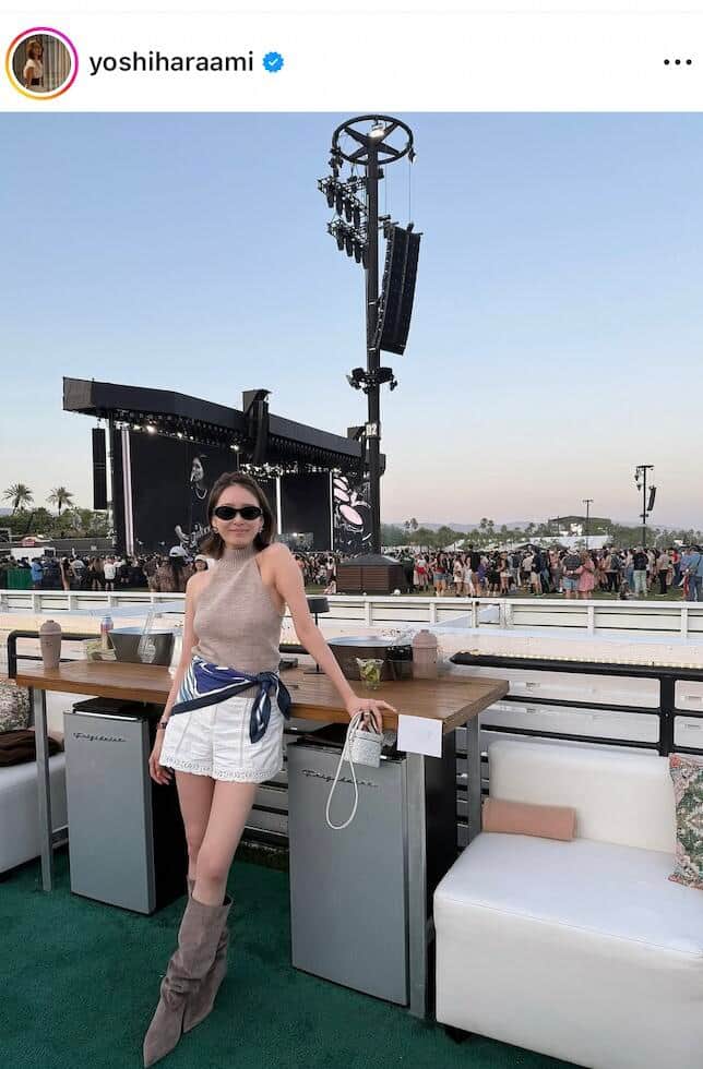 良原安美さんのインスタグラム（＠yoshiharaami）より