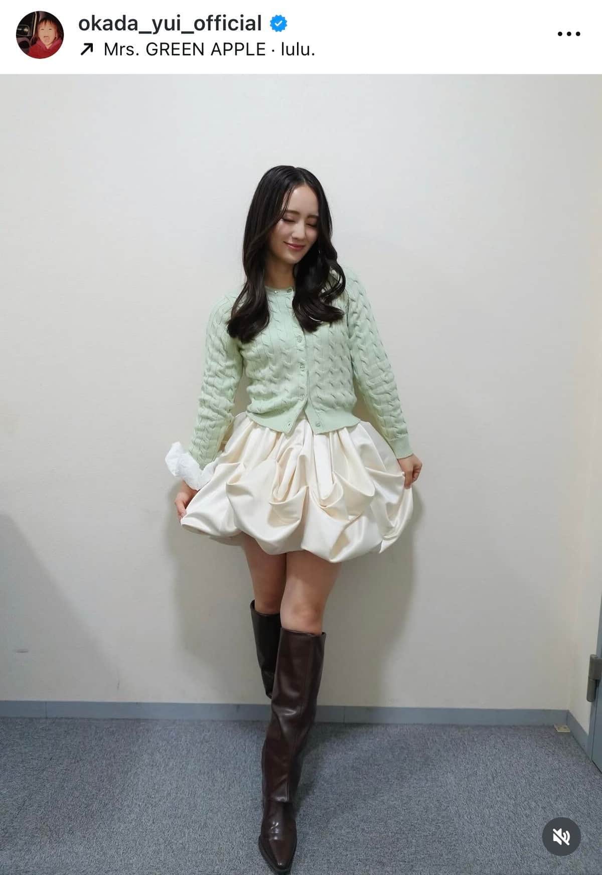 岡田結実さんのインスタグラム（＠okada_yui_official）より